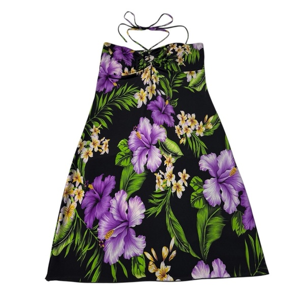 Napua Collection Honolulu Sundress Beach Coverup Tropical Floral Print Vacay - Picture 2 of 15